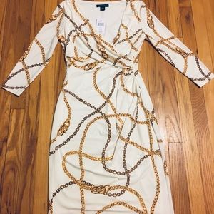 Quarter sleeve Ralph Lauren, knee length dress.